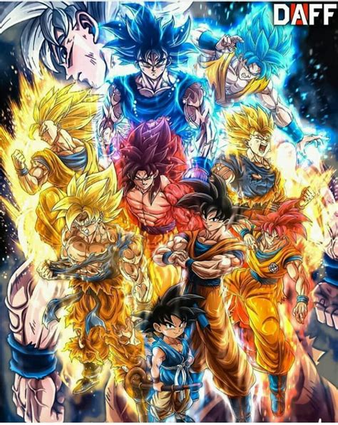 all goku transformations|goku all transformations wallpaper.